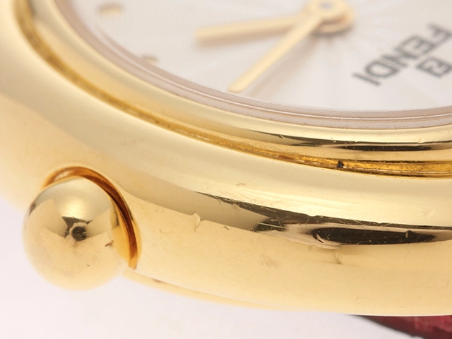 FENDI フェンディ 腕時計 チェンジベルト シルバー GP/革 640L クォーツ レディース