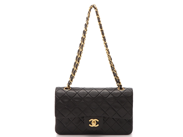 5時間限定【人気】CHANELマトラッセ ラムスキンチェーンショルダー23美品 CHANEL シャネル マトラッセWフラップ23 Wチェーンショルダー