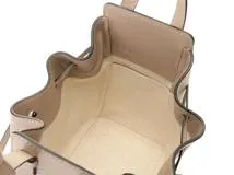 LOEWE ロエベ　ハンモック ドローストリングバッグ　ミニ　グレージュ【431】2148103753565
