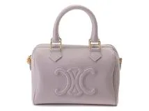 CELINE セリーヌ トリオンフ スモール ボストン ライトパープル