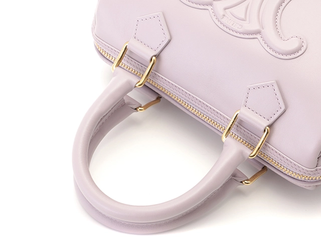 CELINE セリーヌ ハンドバッグ トリオンフ スモール ボストン 113773ENY.25BD ブリーチピンク カーフ【472】SJ