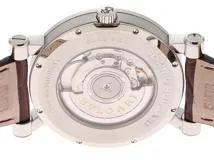 BVLGARI　ブルガリ　ソティリオ　レトログラード　SB42SDR　シルバー文字盤　　SS/革　　オートマチック　　メンズ腕時計　　自動巻き　【436】　2148103754517