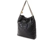 CHANEL シャネル バッグ CHANEL22 ブラック/GP金具 カーフ AS3261