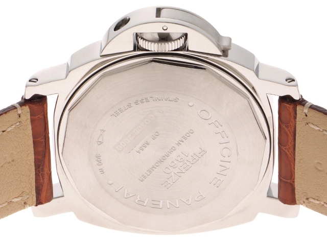 PANERAI パネライ 腕時計 2004年並行品 ルミノールGMT PAM00088 ブラック文字盤 ステンレススティール/アリゲーターベルト 自動巻き【472】SJ