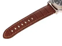 PANERAI パネライ 腕時計 2004年並行品 ルミノールGMT PAM00088 ブラック文字盤 ステンレススティール／アリゲーターベルト 自動巻き【472】SJ