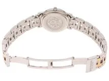 HERMES エルメス　レディース クオーツ　クリッパー CL4.220　アイボリー文字盤 GP/SS【472】HK