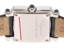 Chopard　ショパール　時計　ハッピースポーツ スクエア　27/8892-23　ムービングダイヤ　5PD　クオーツ　SS/革　ホワイト文字盤　レディース【431】2148103757242