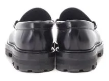 CELINE　セリーヌ　トリオンフチェーン付きマーガレットローファー　レディース37　ブラック　レザー　344893602C.38NO　2148103757648　【432】