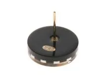 CHANEL　シャネル　ボーダー　ボタンピアス　ブラック　ホワイト　GP　プラスチック　ラインストーン　2148103757983　【432】