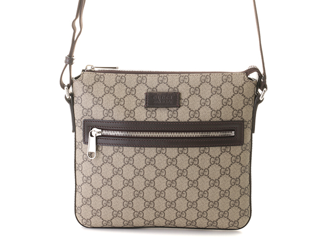 GUCCI グッチ GGスプリーム メッセンジャーバッグ ダークブラウン ベージュ 406410【431】2148103758461  の購入なら「質」の大黒屋（公式）