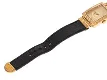 VERSACE　ジャンニーヴェルサーチ　レディース時計　メデューサ　7009021　ゴールド文字盤　クォーツ　GP/レザー【472】2148103758508