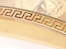 VERSACE　ジャンニーヴェルサーチ　レディース時計　メデューサ　7009021　ゴールド文字盤　クォーツ　GP/レザー【472】2148103758508