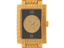 GIANNI VERSACE ジャンニヴェルサーチ　レディース クオーツ　メデューサ 7009019 ブラック文字盤 GP【472】HK