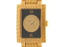 GIANNI VERSACE ジャンニヴェルサーチ　レディース クオーツ　メデューサ 7009019 ブラック文字盤 GP【472】HK