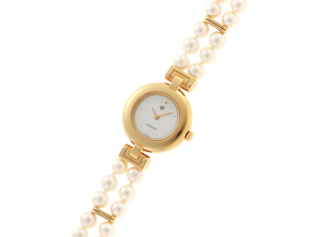 MIKIMOTO ミキモト パールウォッチ 4N20-0940 JAL限定 女性用