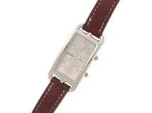 HERMES　エルメス　時計　ケープコッド　ドゥゾーン　CC3-210　レディース　クオーツ　SS/レザー　シルバー文字盤【431】2148103758850