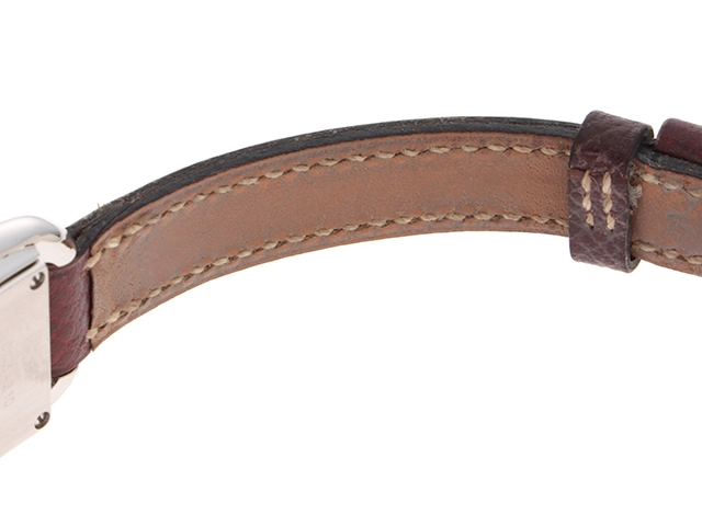 HERMES エルメス 時計 ケープコッド ドゥゾーン CC3-210 レディース クオーツ SS/レザー シルバー文字盤【431】2148103758850