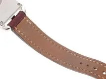 HERMES　エルメス　時計　ケープコッド　ドゥゾーン　CC3-210　レディース　クオーツ　SS/レザー　シルバー文字盤【431】2148103758850