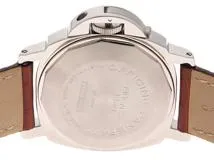 PANERAI パネライ 腕時計 2006年並行品 ルミノール パワーリザーブ PAM00090 ブラック文字盤 ステンレス／アリゲーター/ラバー 自動巻 【472】SJ