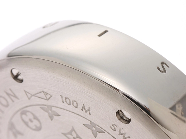 LOUIS VUITTON　ルイ・ヴィトン　タンブール　ラブリーペルル　Q121C　ステンレス/ワニ革  クォーツ　レディース　腕時計　F