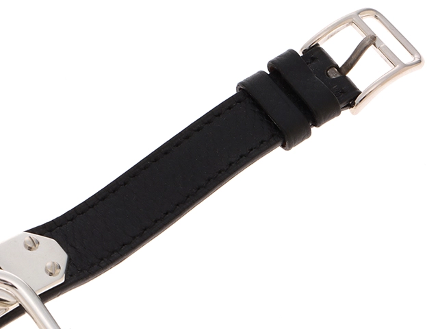 HERMES エルメス 時計 ケリーウォッチ KE1.210 シルバー文字盤 SV925/カーフ クォーツ レディース M