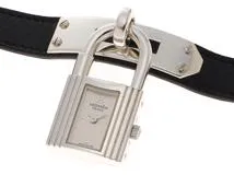 HERMES　エルメス　時計　ケリーウォッチ　KE1.210　シルバー文字盤　SV925/カーフ　クォーツ　レディース　M