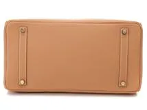 HERMES　エルメス　バーキン35　ナチュラル　ゴールド金具　クシュベル　□E刻印　【432】2148103760624