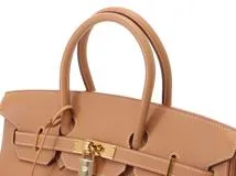 HERMES　エルメス　バーキン35　ナチュラル　ゴールド金具　クシュベル　□E刻印　【432】2148103760624