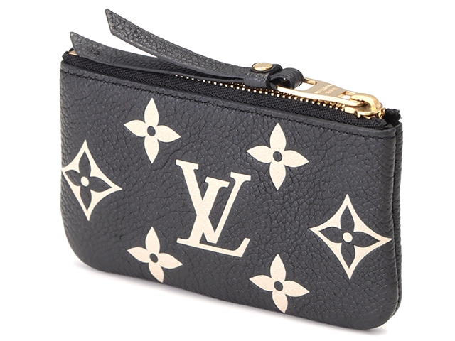 ポシェット・クレ　バイカラー　モノグラム・アンプラント　ブラック／ベージュ/GP　M80885　　【471】　Y