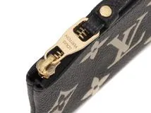 ポシェット・クレ　バイカラー　モノグラム・アンプラント　ブラック／ベージュ/GP　M80885　　【471】　Y