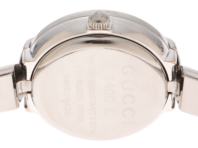 GUCCI グッチ バングルウォッチ 1400L SS ステンレススチール シルバー クォーツ 【460】2148103761058