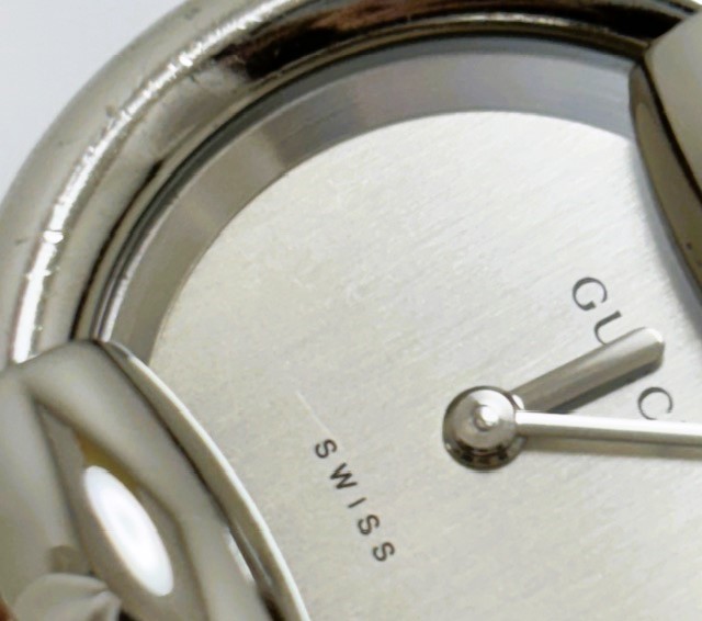 GUCCI グッチ バングルウォッチ 1400L SS ステンレススチール シルバー クォーツ 【460】2148103761058