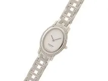 HERMES エルメス レディース クオーツ オーバル CO1.210 ホワイト文字  