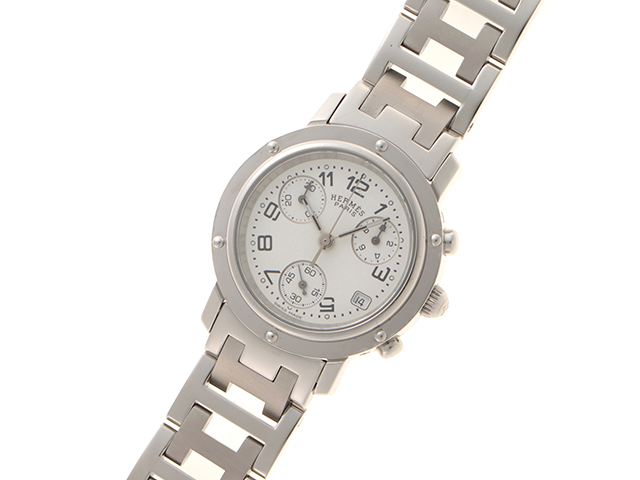HERMES エルメス クリッパークロノ CL1.310 ステンレススチール