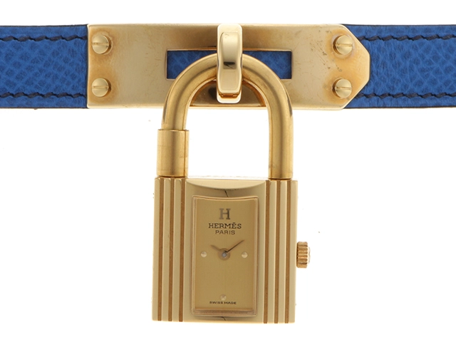 HERMES エルメス ケリーウォッチ KE1.201 ゴールド文字盤 レディース  