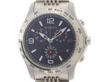 GUCCI　　グッチ 　　Gタイムレス 　ブラック文字盤  　　ステンレスクォーツ 　　126.2/YA126221　　メンズ　　【436】　　2148103761584