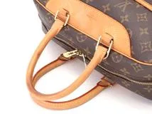 ルイヴィトン LOUIS VUITTON LV ドーヴィル モノグラム ハンドバッグ ブラウン　2148103761713【208】