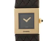 CHANEL シャネル マトラッセ H0111 K18YG/革 女性用クオーツ時計【473