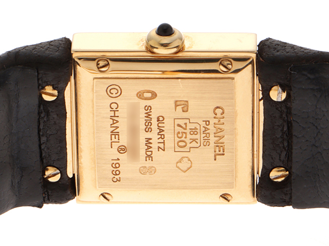 CHANEL シャネル マトラッセ H0111 K18YG/革 女性用クオーツ時計【473