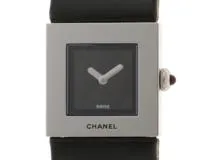 CHANEL 　シャネル　レディース時計　マトラッセ　H0116　ブラック文字盤　クォーツ【436】　2148103764745