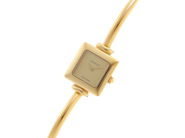 GUCCI グッチ バングルウォッチ 1900L GP 女性用クオーツ時計