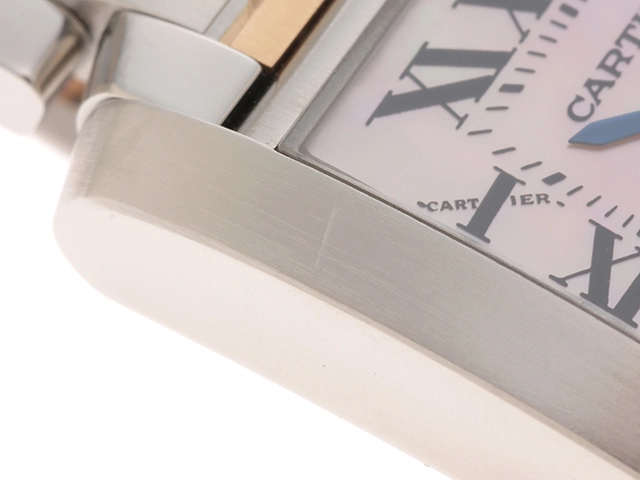 Cartier  カルティエ 　タンクフランセーズSM 　 ピンクシェル　　W51027Q4　　 レディース　　【436】　　　2148103765759