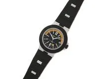 BVLGARI　ブルガリ　アルミニウムGMT　BB40ATAGMT　AL/ラバー　アメリゴ・ヴェスプッチ 限定1000本 男性用自動巻時計【473】