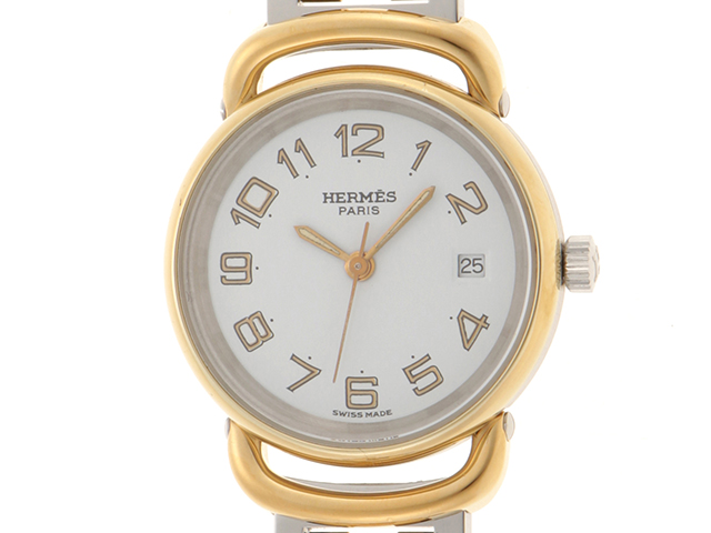 HERMES エルメス 時計 プルマンコンビ PU2.240 クォーツ レディース  
