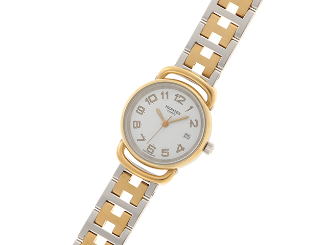 HERMES エルメス 時計 プルマンコンビ PU2.240 クォーツ