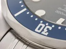 OMEGA オメガ 腕時計 2008年並行品 シーマスター ダイバー300m 2220.80.00 ブルー文字盤 ステンレス 自動巻き【472】SJ