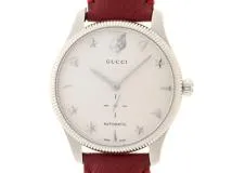 GUCCI正規品、腕時計、 GUCCI グッチ Gタイムレス 126.3/YA126346 SS/レザー 男性用自動