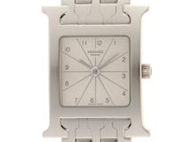 HERMES　エルメス　Hウォッチ　クォーツ　SS　ホワイト　HH1.210　【432】　【2148103766596】