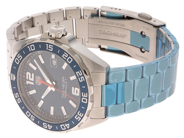 TAG HEUER タグホイヤー 腕時計 フォーミュラ1 デイト SS ブルー WAZ1010.BA0842 クォーツ メンズ 2148103768729 【200】