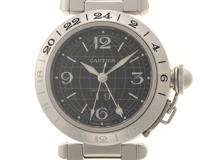 CARTIER　カルティエ　パシャC　メリディアン　ビッグデイト　W31049M7　自動巻き　ステンレス　100m　ブラック　【432】